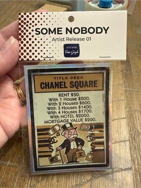 NEW SOME NOBODY Artist Release 01 'Chanel Square' Vinyl Sticker